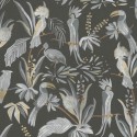 As Creation|Wallpaper with jungle and tropical birds print|Wallpaper
