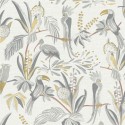 As Creation|Papier Peint fleurs et oiseaux tropicaux blanc|Papier Peint