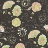 As Creation|Black romantic floral patterned Wallpaper|Wallpaper