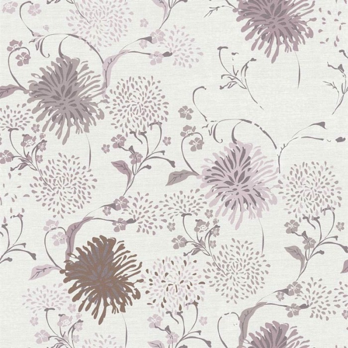 Papel Pintado floral diente de león crema y rosa - As Creation House Of Turnowsky 389001