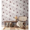 As Creation|Cream and pink dandelion floral Wallpaper|Wallpaper
