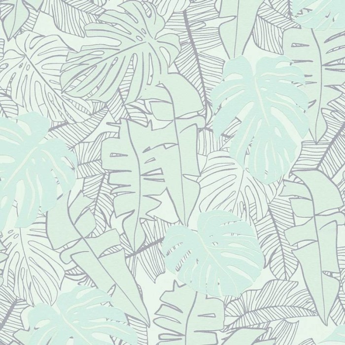 Papel Pintado tropical hojas banano verde - As Creation House Of Turnowsky 389054