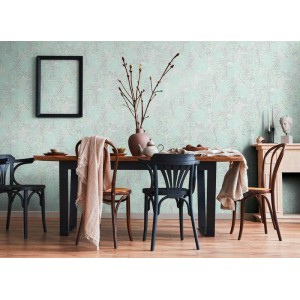 As Creation|Papier Peint floral nostalgique design vintage gris|Papier Peint 2