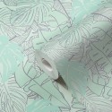 As Creation|Papier Peint tropical à feuilles de bananier vertes|Papier Peint