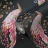 As Creation|Wallpaper black peacocks with metallic details|Wallpaper
