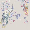 Papel Pintado florecillas y pavos reales beige - As Creation House Of Turnowsky 389064