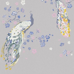 Casadeco|Olive green olive leaf wallpaper with a minimalist touch|Wallpaper