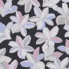 As Creation|Papier Peint grandes fleurs effet brillant noir|Papier Peint