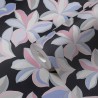 As Creation|Wallpaper large flowers with black gloss effect|Wallpaper
