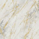 As Creation|Wallpaper white marble with golden veins|Marble Imitation