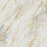 As Creation|Wallpaper white marble with golden veins|Marble Imitation