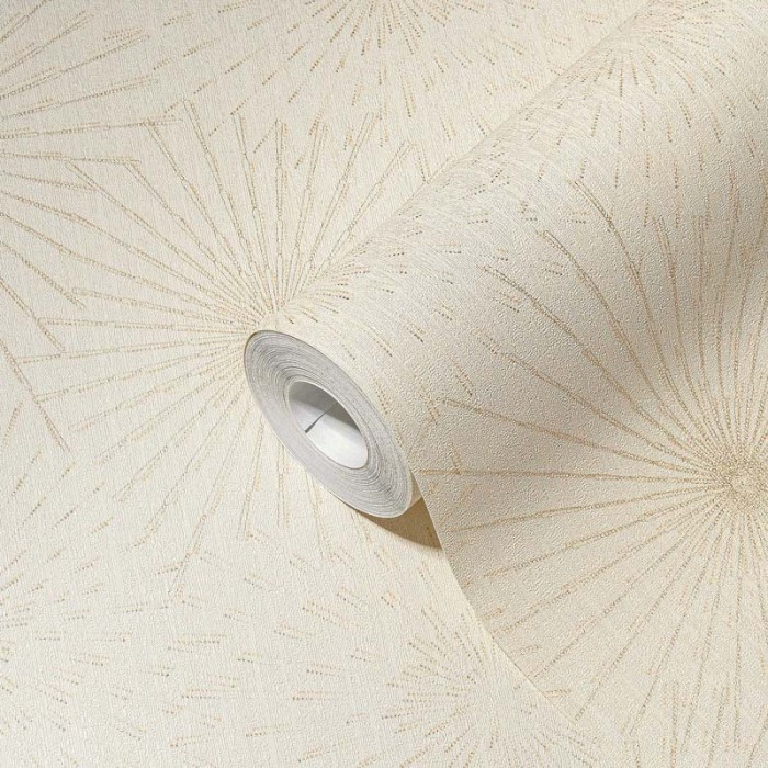 Papel Pintado moderno azul metalizado con forma estelar - As Creation Bos 388183