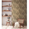As Creation|Wallpaper diamonds ethnic style black and gold|Rhombus