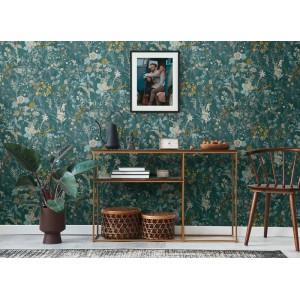 Architects Paper|Floral wallpaper with green watercolor leaves|Floral 2