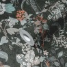 As Creation|Tapete schwarzer Blumendruck mit Blumen in Grau und Grün|Tapeten