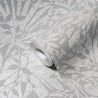 As Creation|Metallic silver gray floral leaf Wallpaper|Wallpaper