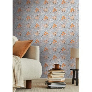 2-5558 - Papel Pintado enredaderas flores silvestres 2