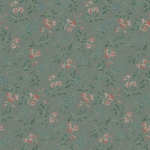 Khroma|Moderne florale Tapete arabesker Stil Grau|Tapeten