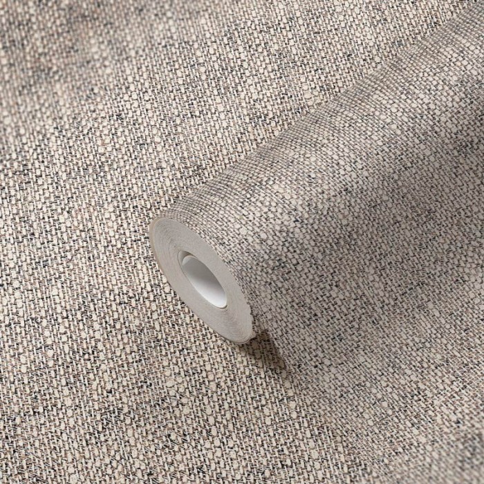 Papeldecor|Papier Peint tissu toile effet réaliste marron|Papier Peint