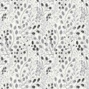 Papeldecor|Tapete Wildblumen silbergrau|Tapeten