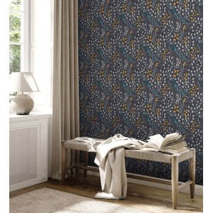 Pip Studio|Romantische weiße Tapete mit bunten Blumen und Vögeln|Tapeten 2