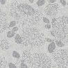 Papeldecor|Papel Pintado flores grandes cemento gris|Papel Pintado