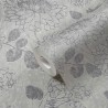 Papeldecor|Papel Pintado flores grandes cemento gris|Papel Pintado