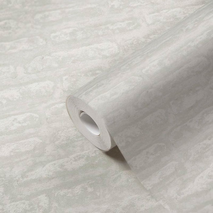 Papeldecor|Papier Peint maçonnerie plâtre blanc|Imitation Pierre