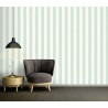Papeldecor|Papier Peint rayures vert blanc craie|Papier Peint