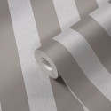 Papeldecor|Papier Peint rayures marron gris craie|Papier Peint