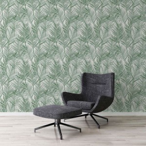 Marburg|Papier Peint floral avec des callas ou des lys d'eau verts|Tropical 2