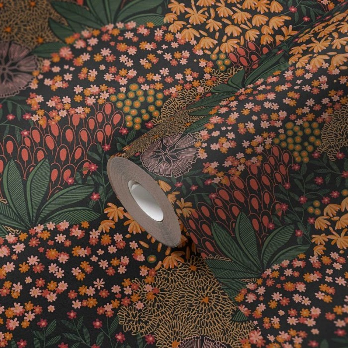 Papeldecor|Wallpaper small flowers in cheerful colors|Wallpaper