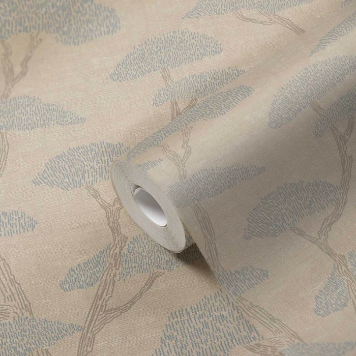 Papel Pintado pino estilo japonés gris beige -  2-5608