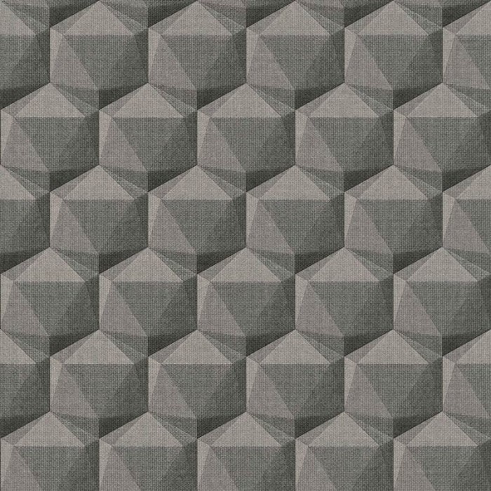 Papel Pintado polígonos gris geométrico -  2-5615