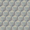 Papeldecor|Wallpaper 3D polygons blue beige|Wallpaper