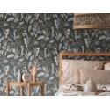 Papeldecor|Papel Pintado jungla aves negro silvestres|Papel Pintado