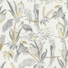 Papeldecor|Papier Peint fleurs lin blanc simple|Papier Peint