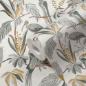 Papeldecor|Papier Peint fleurs lin blanc simple|Papier Peint