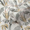 Papeldecor|Papier Peint fleurs lin blanc simple|Papier Peint
