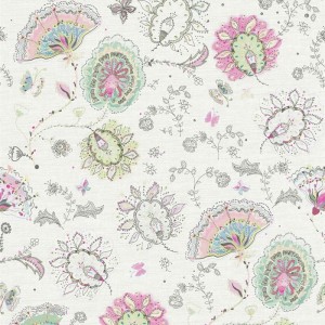 Papeldecor|Papier Peint fleurs pissenlit gris pastel|Papier Peint