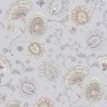 Papeldecor|Papel Pintado flores nostálgico gris suave|Papel Pintado