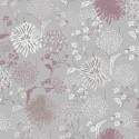 Papeldecor|Papier Peint fleurs pissenlit gris pastel|Papier Peint