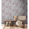 Papeldecor|Papier Peint fleurs pissenlit gris pastel|Papier Peint