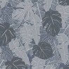 Papeldecor|Papier Peint plantes bananier bleu argenté|Papier Peint
