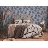 Papeldecor|Wallpaper blue silver banana plants|Wallpaper