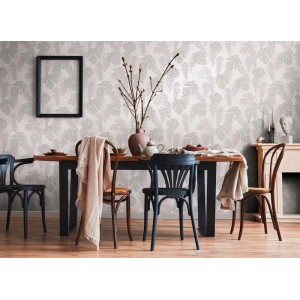 Cristiana Masi|Wallpaper white leaves|Floral 2