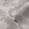 Papeldecor|Papel Pintado monstera banano cobre gris|Papel Pintado