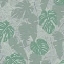 Papeldecor|Papel Pintado monstera banano verde brillante|Papel Pintado