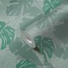 Papeldecor|Papel Pintado monstera banano verde brillante|Papel Pintado