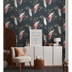 Architects Paper|Floral wallpaper with green watercolor leaves|Floral 2